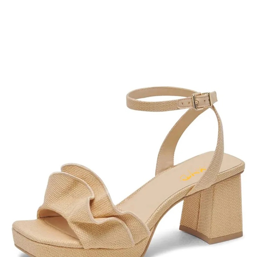 Dolce Vita Raffia Platform Sandals